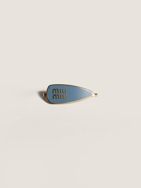 Miu Miu Enameled metal hair clip
