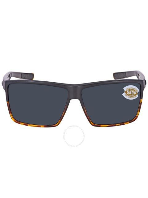 Costa Del Mar - Costa Del Mar RINCON Grey Polarized Polycarbonate Men's Sunglasses RIN 181 OGP 63