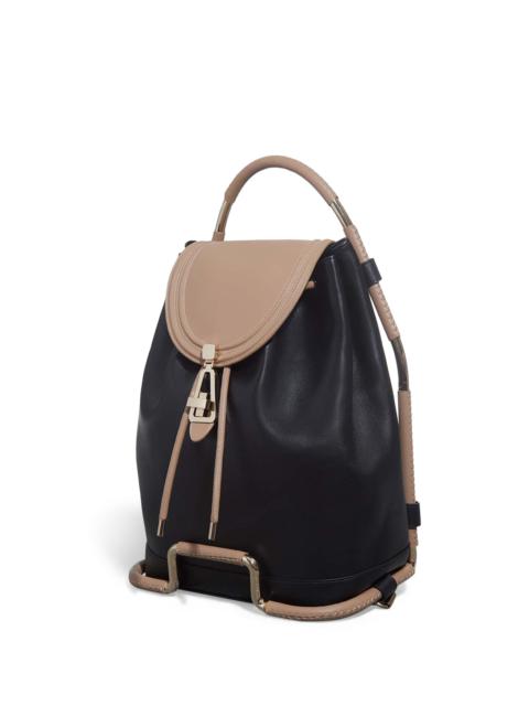 Nadia Backpack in Black & Nude Nappa Leather