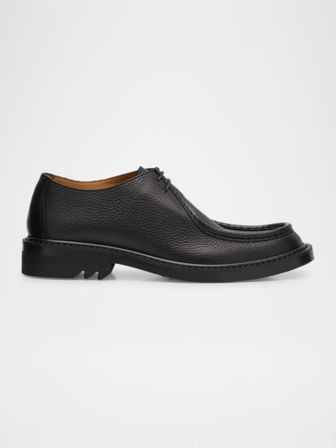 Men's QU110 Grained Leather Derby Shoes