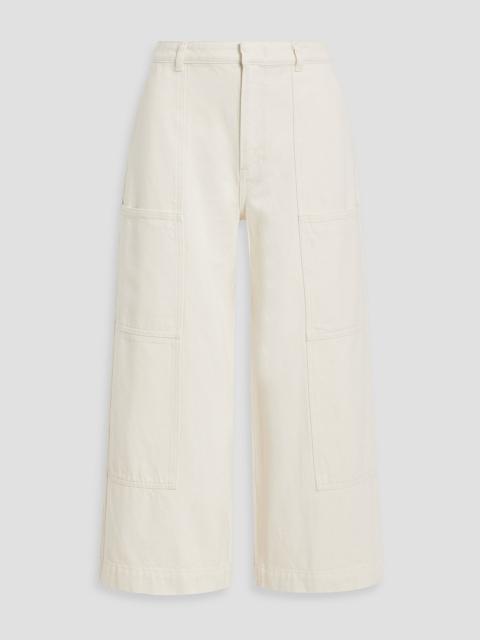 Other Designers Cropped high-rise cargo jeans