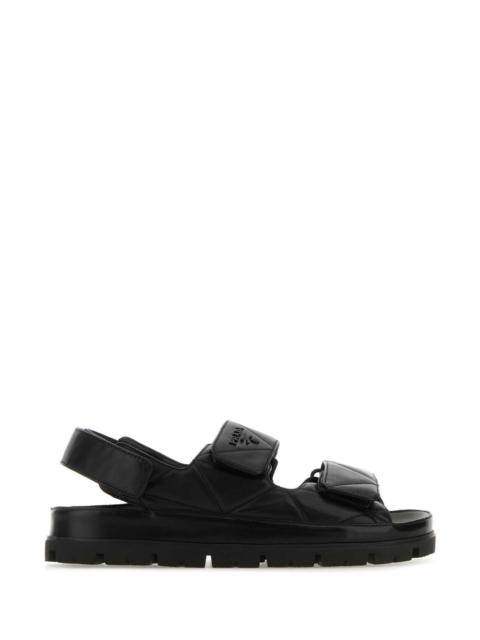 Prada Prada Women Black Nappa Leather Sandals
