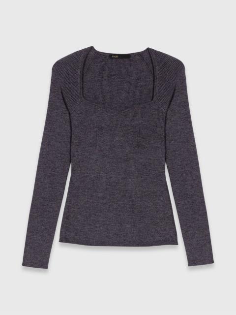 maje Rib knit sweater