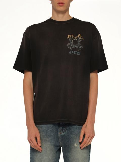 AMIRI MA Quad Flames Oversized T-Shirt in Black