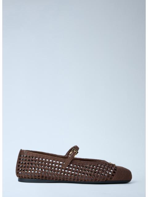 Prada Prada Women Crochet Knit Ballerina Flats
