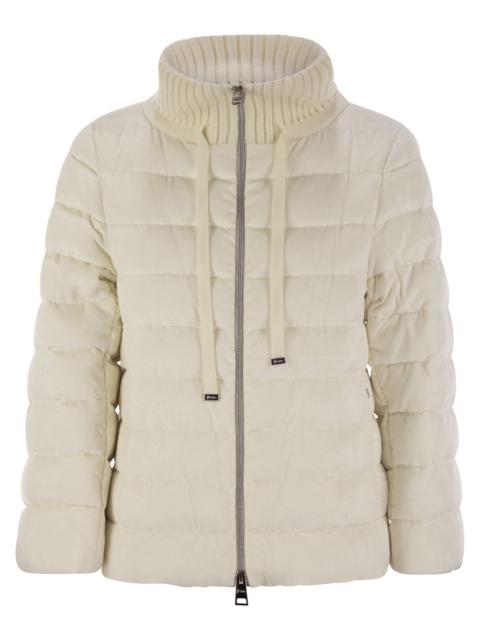 Herno Women Resort Hood In Dusty Velvet