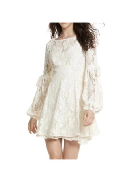 Other Designers NWT Free People Ruby Ivory Lace Dress Balloon Sleeve Women's Medium 8/10