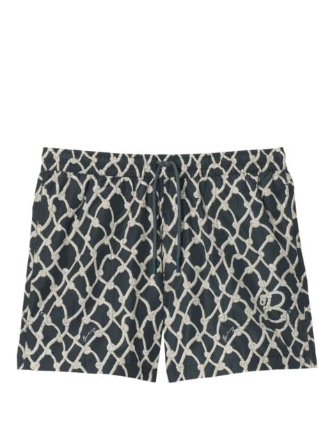 Burberry nautical knot-print swim shorts