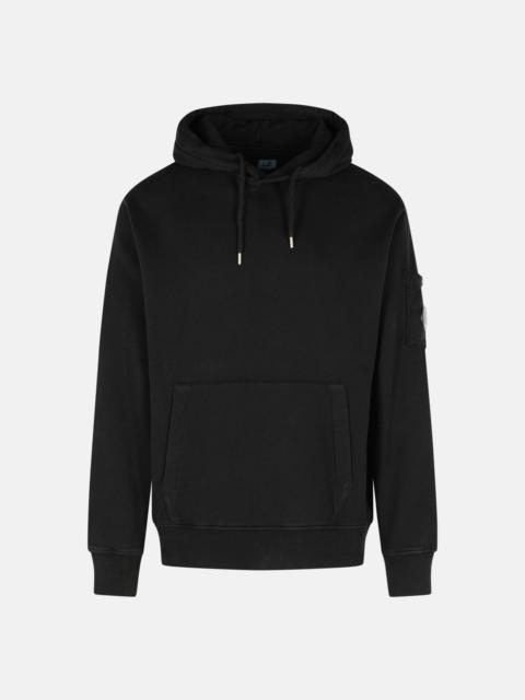 C.P. Company 'BRUSHED' BLACK COTTON SWEATSHIRT
