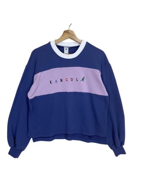 Other Designers KANGOL PULLOVER CROPPED SWEATSHIRT