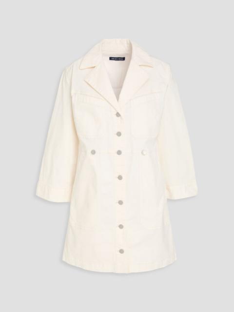 VERONICA BEARD McKinley cotton-blend twill mini shirt dress
