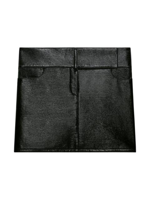 courrèges Vinyl mini skirt