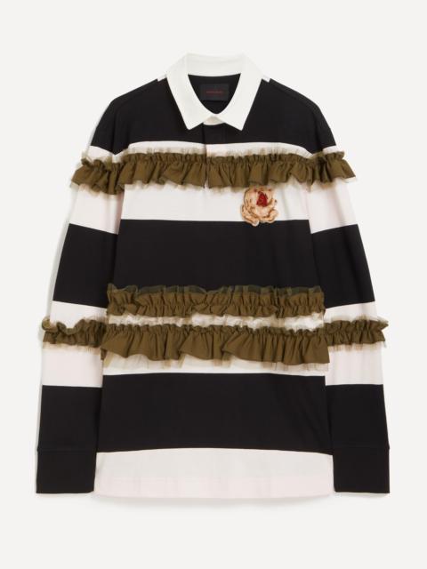 Simone Rocha Turbo Embellished Ruffle Rugby Shirt