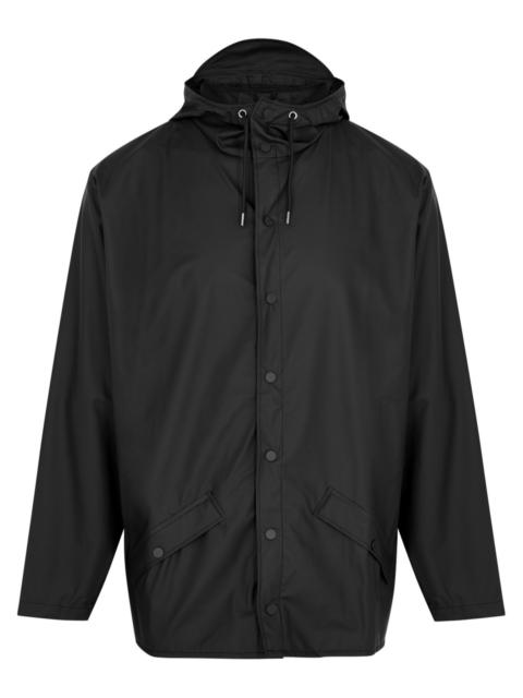 RAINS Short matte rubberised raincoat