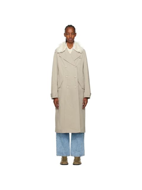 Our Legacy Beige Long DB Buta Coat
