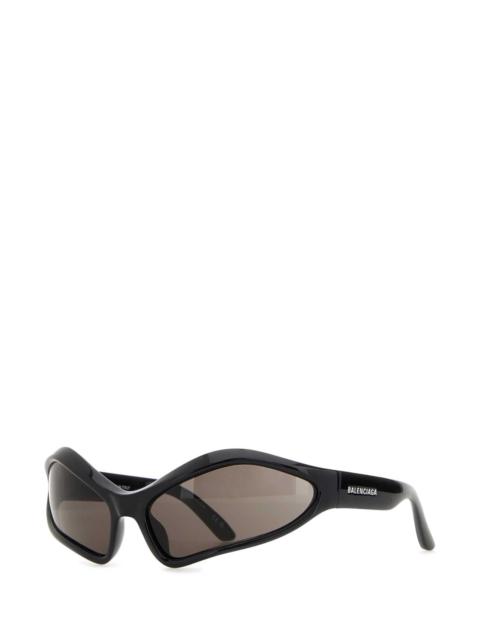 BALENCIAGA Balenciaga Men Black Acetate Fennec Oval Sunglasses