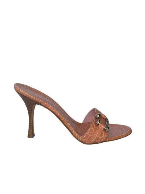 Other Designers Safe Leather Stiletto Heel Mule Sandal