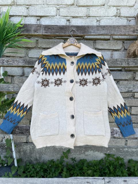 Other Designers Vintage - 💥RARE Vintage Navajo Design Knitwear Button Up