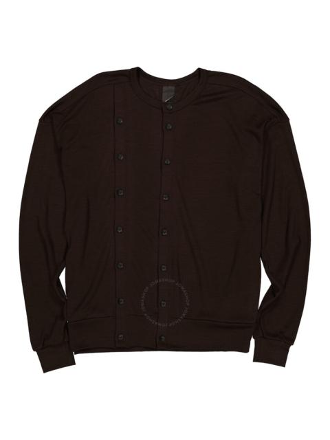 Other Designers Viridi-Anne Men's Brown Wool Jersey Cardigan