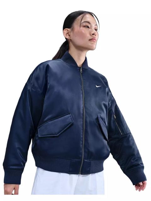 Nike Women's Sportswear Therma-FIT Reversible Bomber Jacket - Blue