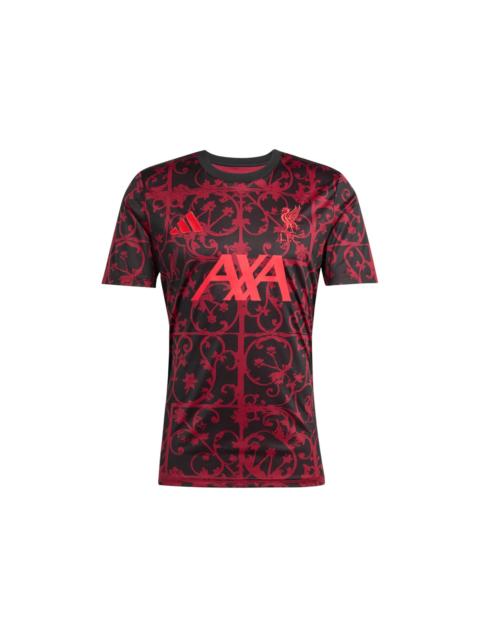adidas adidas Liverpool FC 25/26 Pre-Match Jersey Black Pure Ruby