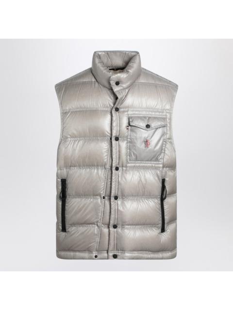 Moncler Grenoble Nantu Light Grey Padded Vest Men