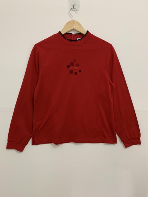 KENZO Kenzo Long Sleeve Shirt Medium Red