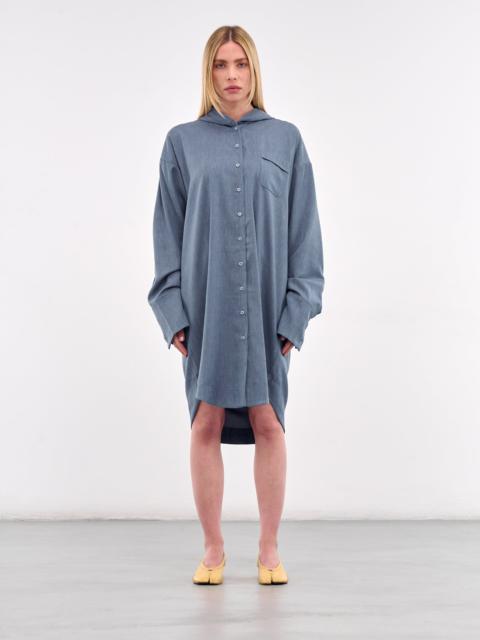 AVAVAV Oversized Hood Button-Up Shirt