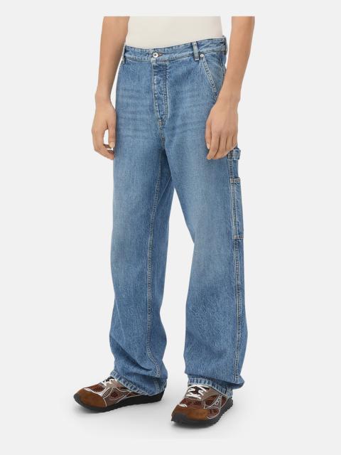 Bottega Veneta Bottega Veneta Men Cargo Vintage Indigo Jeans