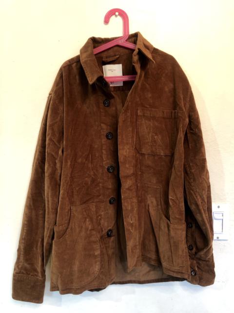 Other Designers Percival - Umber Brushed Cotton Suede Outershirt