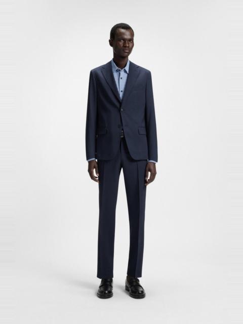 BOSS SLIM-FIT SUIT IN PATTERNED STRETCH WOOL
