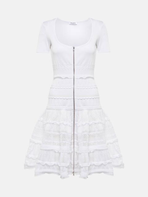Alaïa Zipped knit minidress