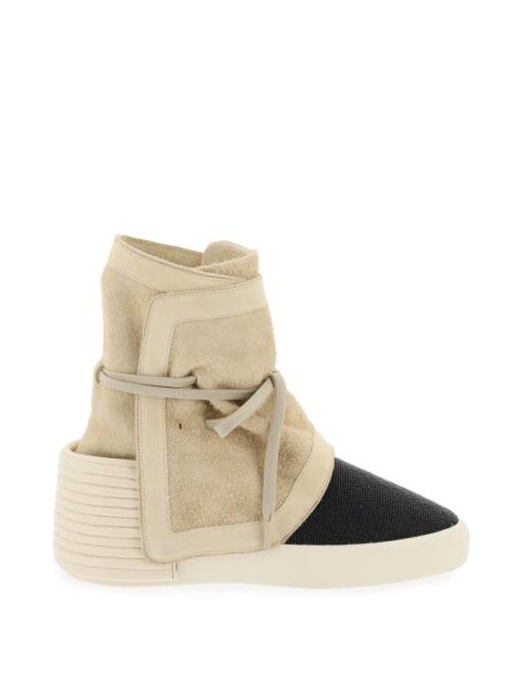 Fear Of God High Top Suede And Beaded Leather Moc