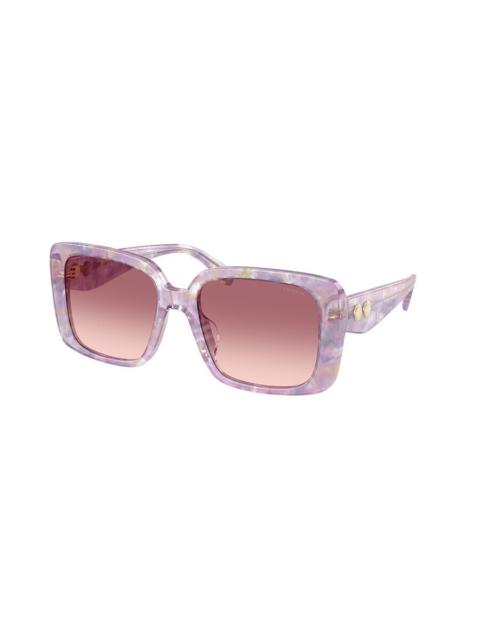 COACH Coach Gradient Pink Purple Square Ladies Sunglasses HC8424U 58677W 54