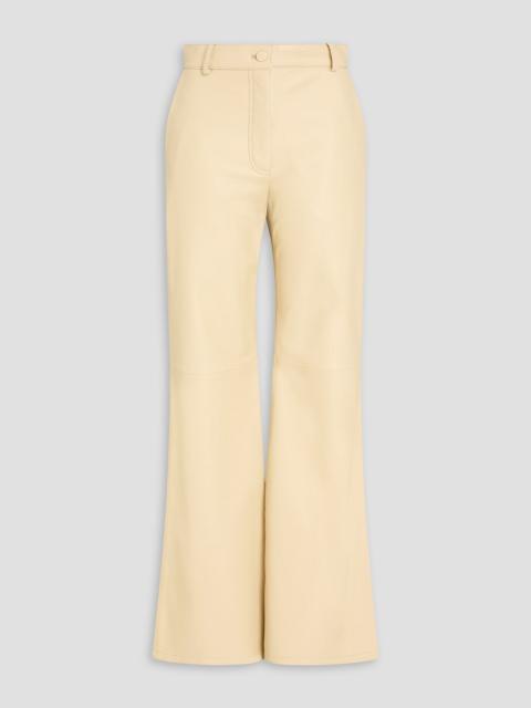 JOSEPH Tessier leather flared pants