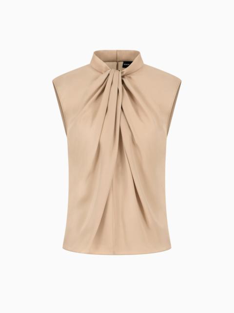 GIORGIO ARMANI BLOUSE IN WASHED SILK DOUBLE GEORGETTE