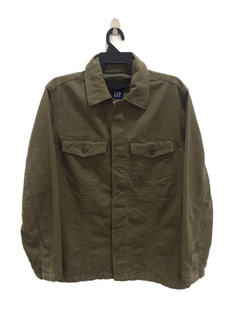 Other Designers Gap - Vintage Gap Double Pocket Olive Green Button Up Jacket