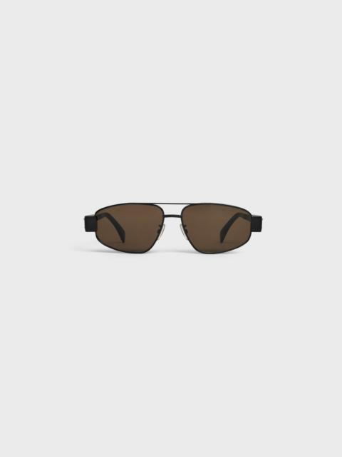 CELINE Triomphe Metal 03 Sunglasses in Metal
