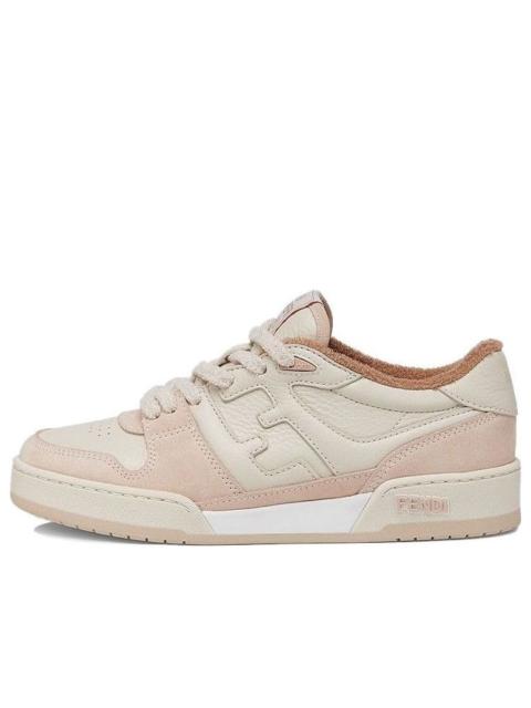 FENDI (WMNS) FENDI Match Low Top Suede 'Pink Beige' 8E8252AHH2F1FHT