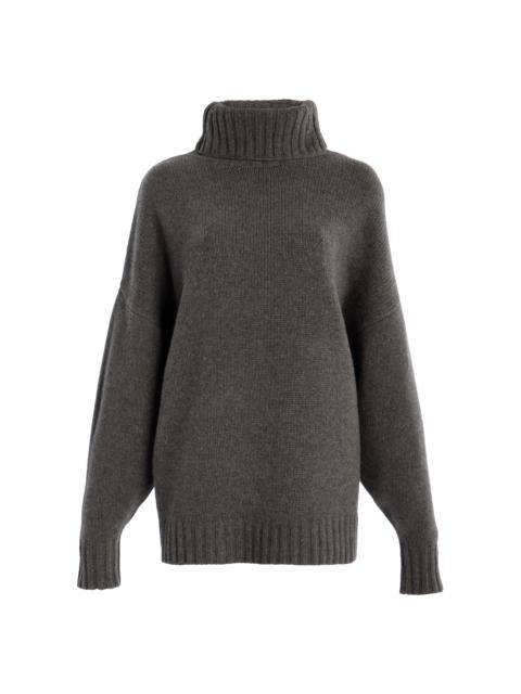 Jenni Kayne Porter Cashmere Turtleneck Sweater grey