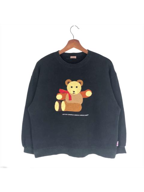 Other Designers Designer - Embroidery Bear By Nobuo Ikeda Sweatshirt