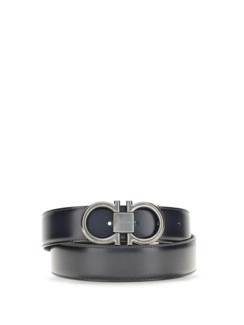 FERRAGAMO Ferragamo Adjustable Reversible Belt Blue Men