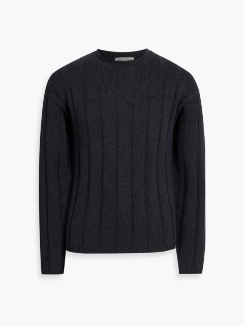 ALEX MILL James ribbed cotton and linen-blend sweater
