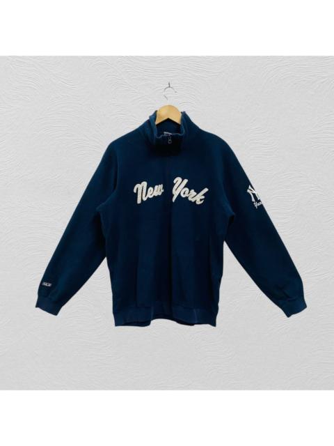 Other Designers Vintage new york yankees MLB fleece sweater half zipper