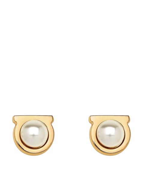 FERRAGAMO Ferragamo Women Gancini Pearl Earrings