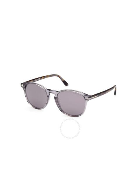 TOM FORD Tom Ford Lewis Smoke Mirror Oval Men's Sunglasses FT1097 20C 53