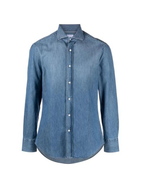 Brunello Cucinelli Brunello Cucinelli Blue Shirts Men