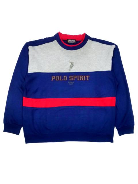 Other Designers Vintage - RARE! VTG POLO SPIRIT BIG LOGO SPELL OUT SWEATSHIRT
