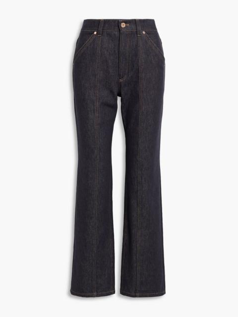 Brunello Cucinelli High-rise straight-leg jeans