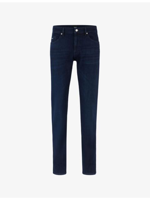BOSS Leisure regular-fit straight-leg stretch-denim jeans
